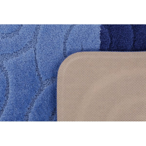 Sile baderomsteppe - Blå/mørkeblått Sile baderomsteppe - Blå/mørkeblått