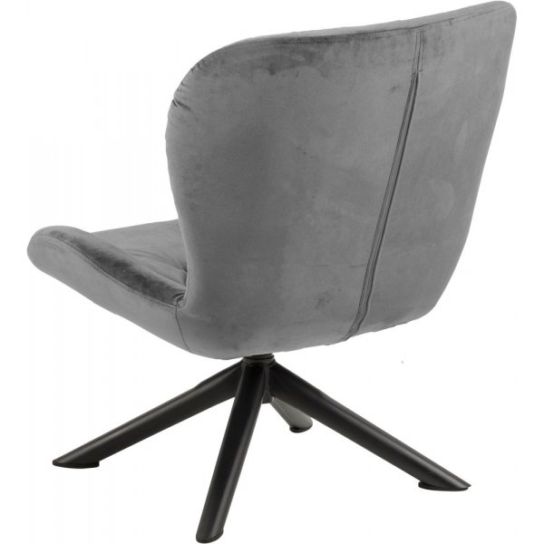 Batilda lenestol - Mrkegr/svart