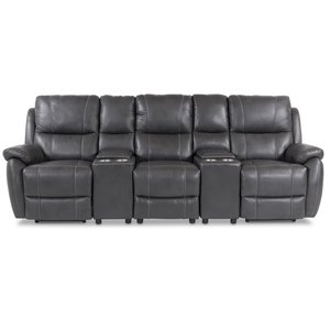 Enjoy Hollywood Biosofa - 3-seter recliner (el) i grtt kunstskinn