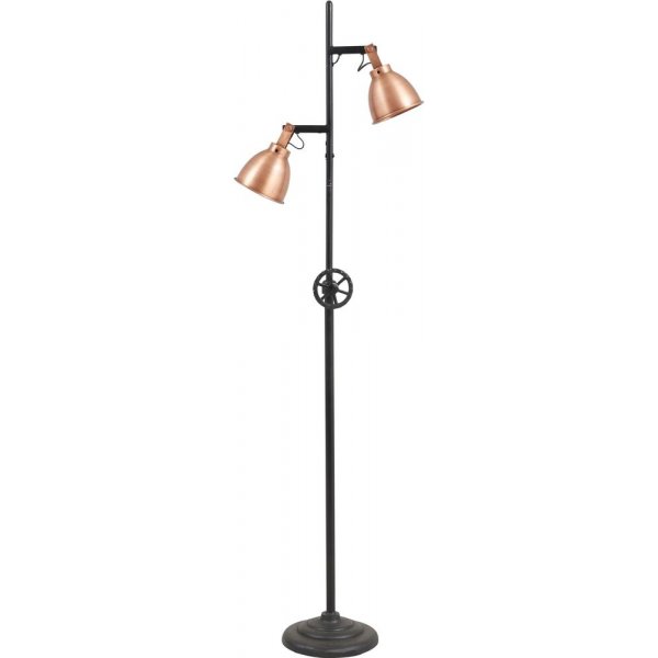 Skvde gulvlampe - Metall
