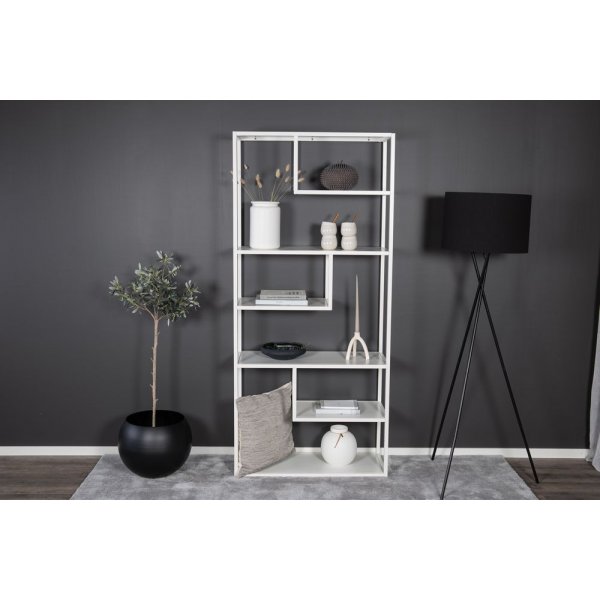 Trene bokhylle - Hvit