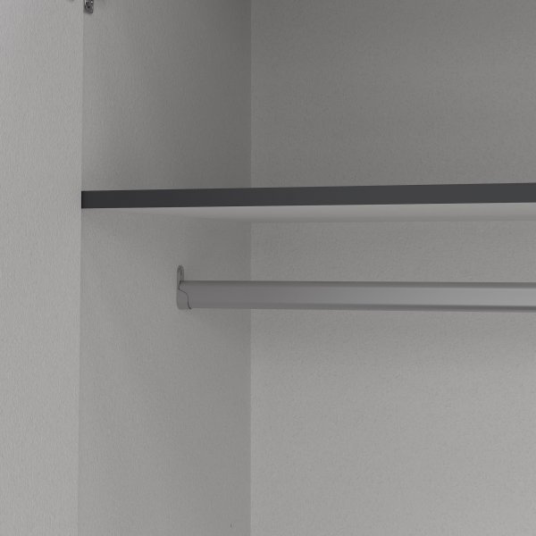 Sprint garderobe med 4 dører og 3 skuffer - Grå Sprint garderobe med 4 dører og 3 skuffer - Grå