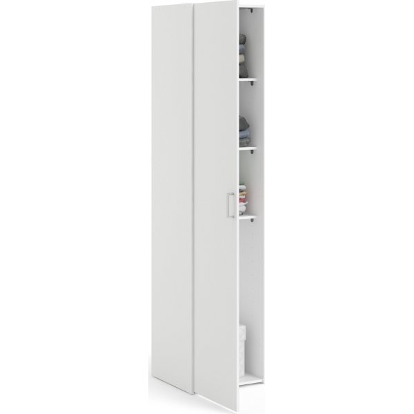 Garderobe hvit 40 cm bred og 175 cm høy Garderobe hvit 40 cm bred og 175 cm høy