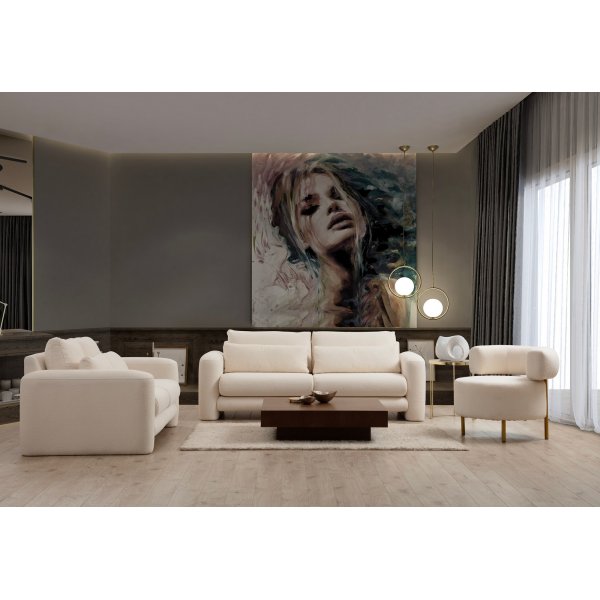 Suzy 2-seters sofa - Krem
