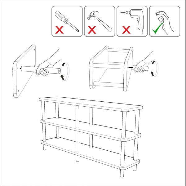 Raca bokhylle - Furu Raca bokhylle - Furu