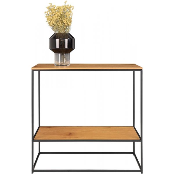 Vita konsollbord - svart / eik imitasjon