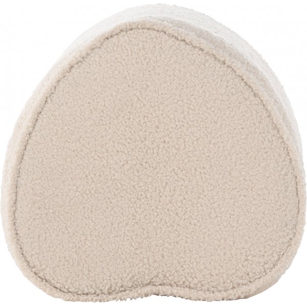 Hjertepuff - Beige teddy Hjertepuff - Beige teddy