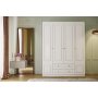 Inci garderobe 140 x 50 x 210 cm - Hvit