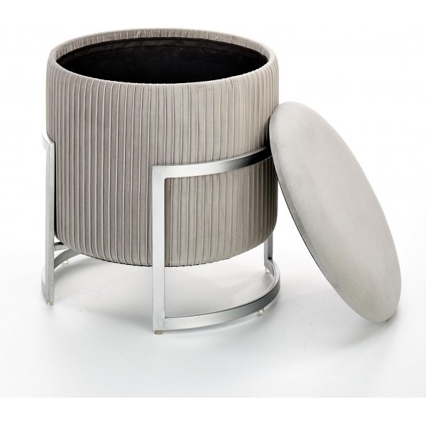 Jiminy sittepuff - Grå + Flekkfjerner for møbler Jiminy sittepuff - Grå + Flekkfjerner for møbler