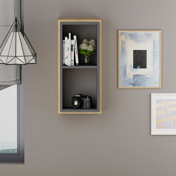 Zera vegghylle - Safir eik/antrasitt Zera vegghylle - Safir eik/antrasitt