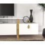 Aramis TV-stativ - Hvit/gull