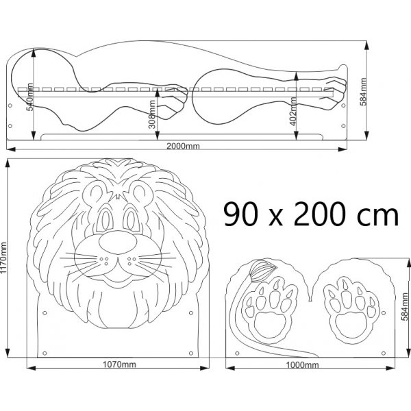 Løveseng - alle størrelser! Løveseng - alle størrelser!