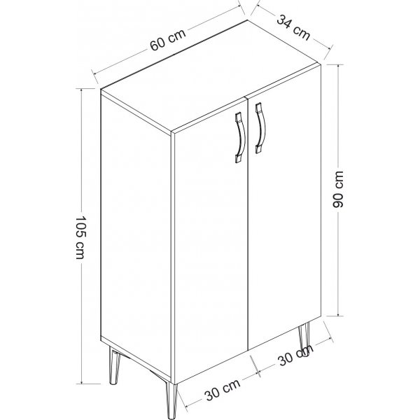 Chetri Skoskap - Hvit