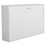 Veggseng 90200 cm horisontal - Hvit - Compact Living