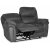 Riverdale recliner-sofa, 2-seter - grå (micorfiber) + Flekkfjerner for møbler
