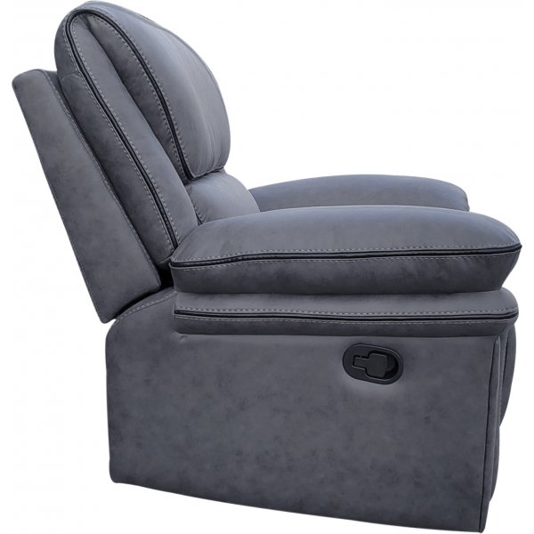 Reclinerlenestol Riverdale - Grå (Mikrofiber) Reclinerlenestol Riverdale - Grå (Mikrofiber)