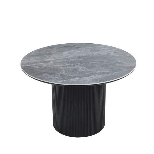 Salvador rundt spisebord 120 cm med gr keramisk stein