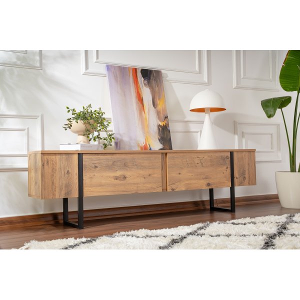 Serenity TV-stativ - Furu/svart Serenity TV-stativ - Furu/svart