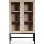 Carl vitrineskap (Highboard) - Whitewash oak