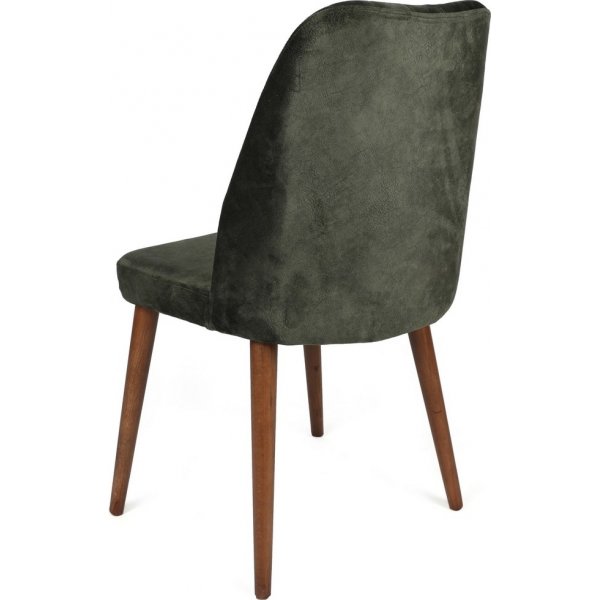 Alfred spisestolsett - Khaki/valnøtt Alfred spisestolsett - Khaki/valnøtt