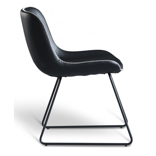 Texas spisegruppe med 8 Texas spisestoler Sort PU + Texas spisebord i betong 200 cm + 8.00 x Stolpute Texas spisegruppe med 8 Texas spisestoler Sort PU + Texas spisebord i betong 200 cm + 8.00 x Stolpute