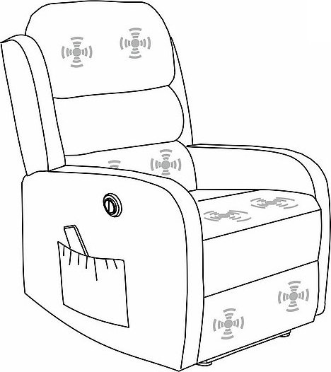 Pegaz hvilestol med massasjefunksjon - Gr flyel