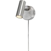 Alpha Slim vegglampe - Børstet krom Alpha Slim vegglampe - Børstet krom