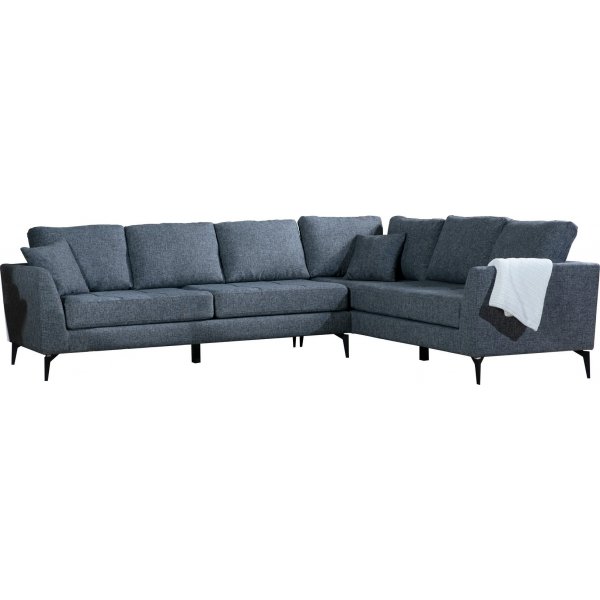Eddy hjrnesofa - Mrk gr