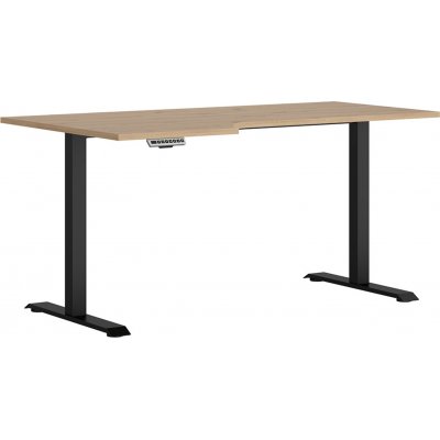 Plassjusterbart skrivebord venstre 160 x 90 cm - Eik