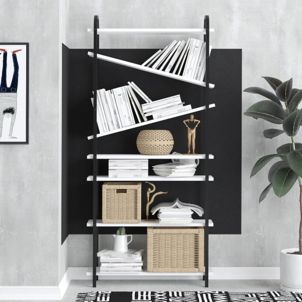 Verso bokhylle Eik/sort