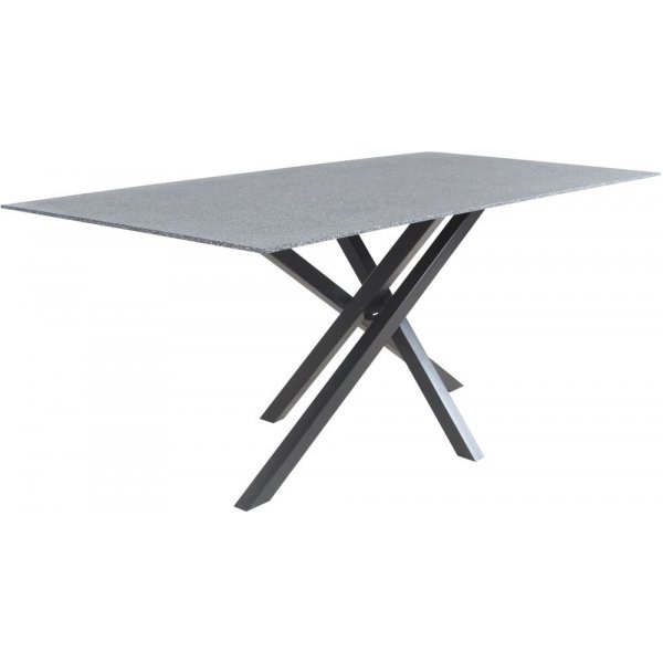 Spisebord Hgans 180 cm - Svart / Sprayglas