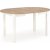 Berivan rundt uttrekkbart spisebord eik / hvit 102-142 cm