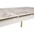 Dalmar spisebord 147-182 cm - Gull/hvit