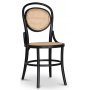 Omni spisegruppe, rundt spisebord 130 cm inkludert 4 stk. svarte Alicia stoler - Whitewash