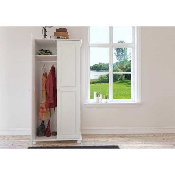 Richmond garderobeskap med 2 drer - Hvit