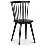 Sintorp spisegruppe, rundt spisebord 115 cm inkludert 4 stk. svarte Castor pinnestoler  hvit marmor (laminat)