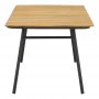 Cleveland utendrs spisebord - Natur/Sort