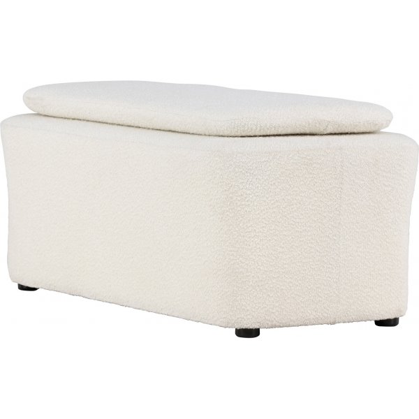 Laurel puff - Hvit boucle Laurel puff - Hvit boucle