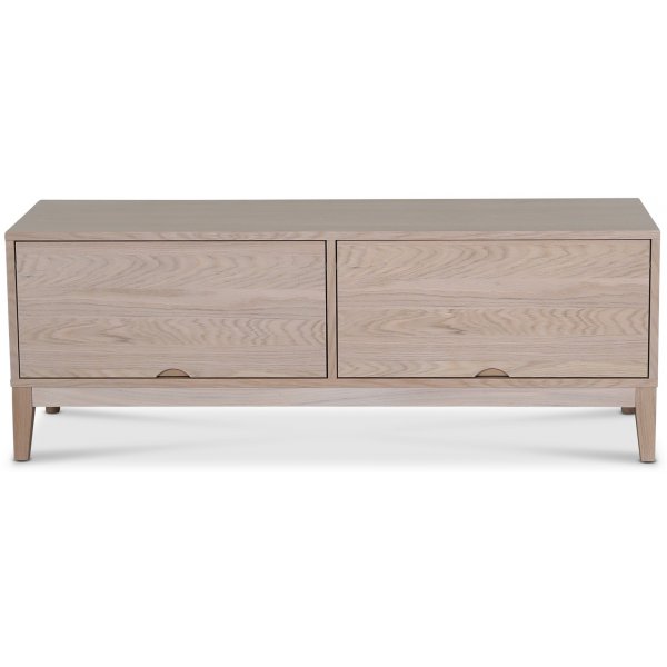 Borgholm TV-benk 126 cm - whitewash
