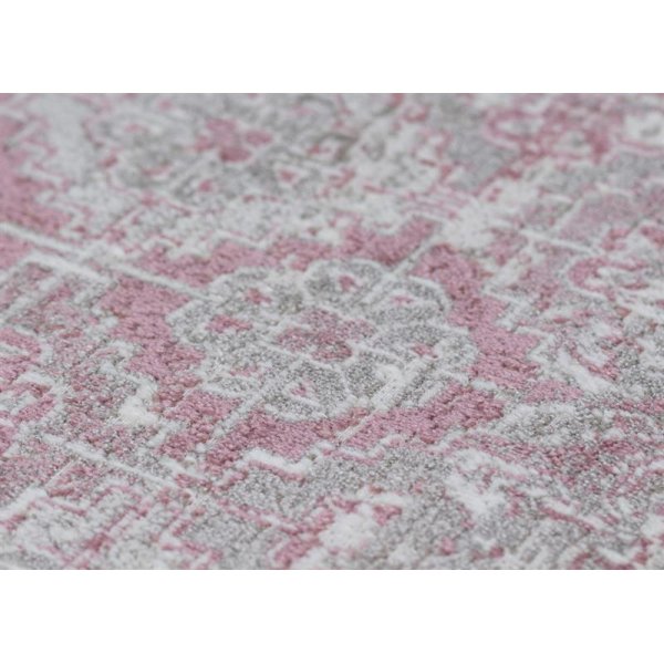 Kunstsilketeppe Nagari - Rosa Kunstsilketeppe Nagari - Rosa