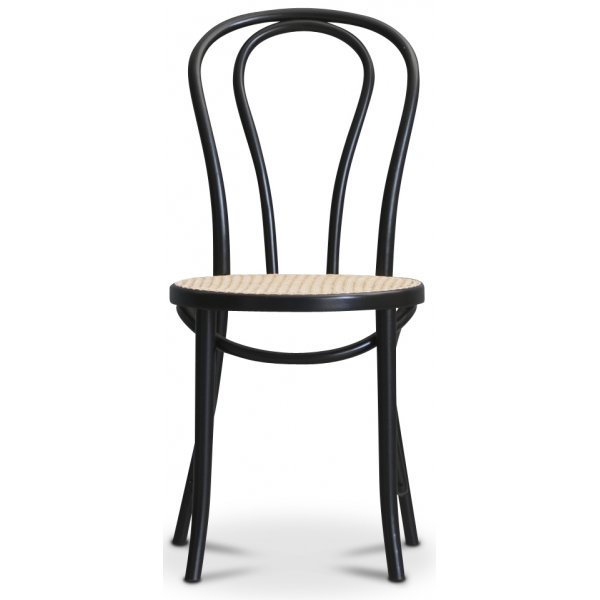 PiPi spisegruppe, rundt spisebord Ø120 cm inkludert 4 stk. Stol No18 i bøyd tre - Svartbeiset tre PiPi spisegruppe, rundt spisebord Ø120 cm inkludert 4 stk. Stol No18 i bøyd tre - Svartbeiset tre