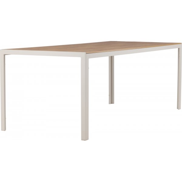 Utebord 205 x 90 cm beige / Teak-look - Copacabana Utebord 205 x 90 cm beige / Teak-look - Copacabana