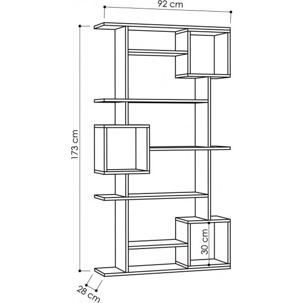 Soto bokhylle - Hvit Soto bokhylle - Hvit