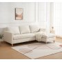 Firenze beige divansofa med treben - vendbar divan