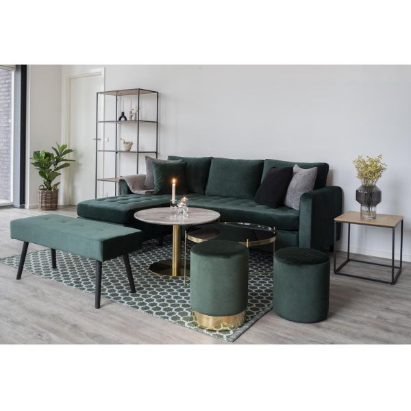 Vita hylle - svart / eik imitasjon