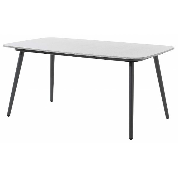 Brenäs spisegruppe By Martinsen 4 stoler med bord - Grå kunstrotting / Betong Brenäs spisegruppe By Martinsen 4 stoler med bord - Grå kunstrotting / Betong