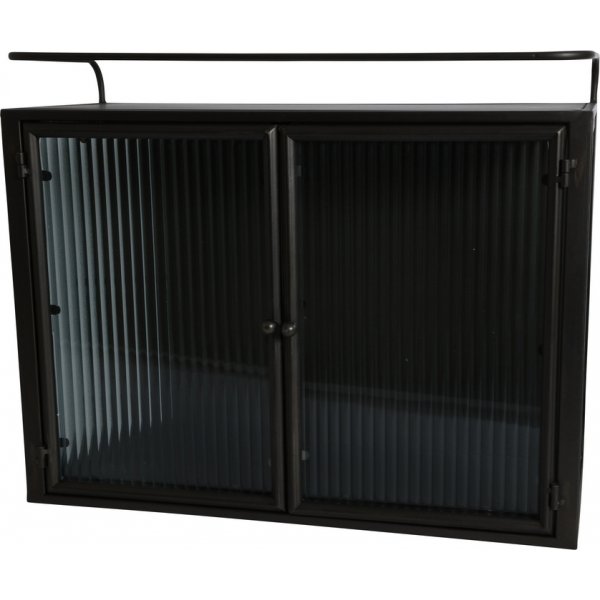 Celsius veggskap med dobbeltdr - Metall / Glass