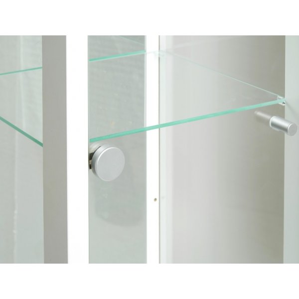 Optima vitrine & glasskap - Hvitt (med speilbakstykke) + Flekkfjerner for møbler Optima vitrine & glasskap - Hvitt (med speilbakstykke) + Flekkfjerner for møbler