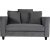 Brandy Lounge lenestol - 1,5-seter sofa (slvgr velvet) + Flekkfjerner for mbler