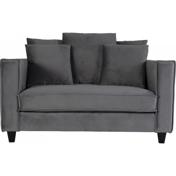 Brandy Lounge lenestol - 1,5-seter sofa (sølvgrå velvet) + Flekkfjerner for møbler Brandy Lounge lenestol - 1,5-seter sofa (sølvgrå velvet) + Flekkfjerner for møbler